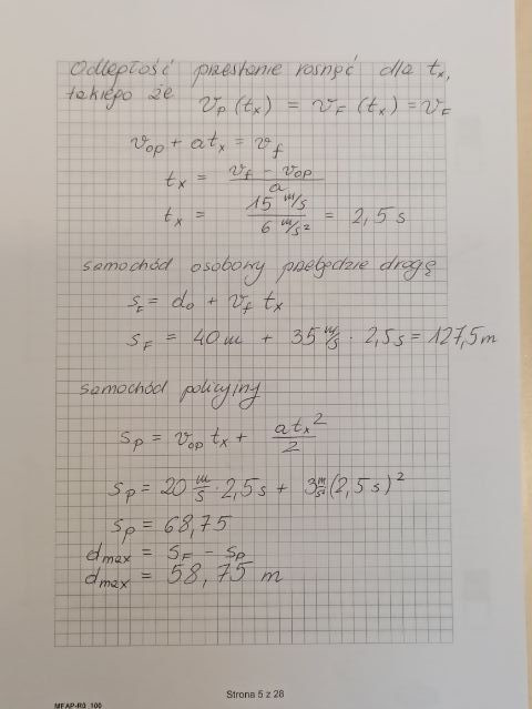 Matura 2023 - fizyka rozszerzona — rozwiązanie zad. 1 - sposób 1