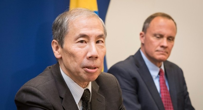 The US embassy in Somalia has been closed since the country's civil war in 1991, but the US has reestablished a permanent diplomatic presence in Somalia, and career diplomat Donald Yamamoto (pictured December 2017) has taken office as ambassador