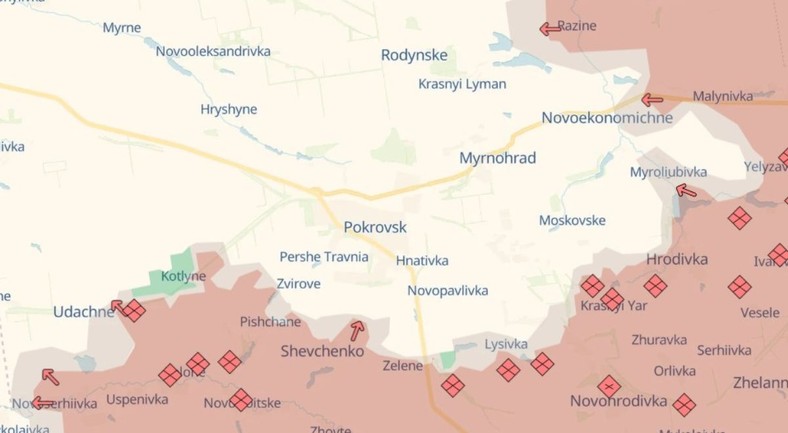 Sytuacja militarna pod Pokrowskiem