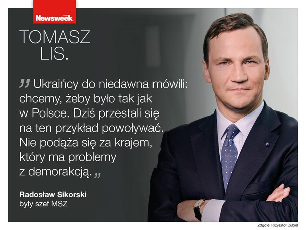 Radosław Sikorski w programie Tomasz Lis.