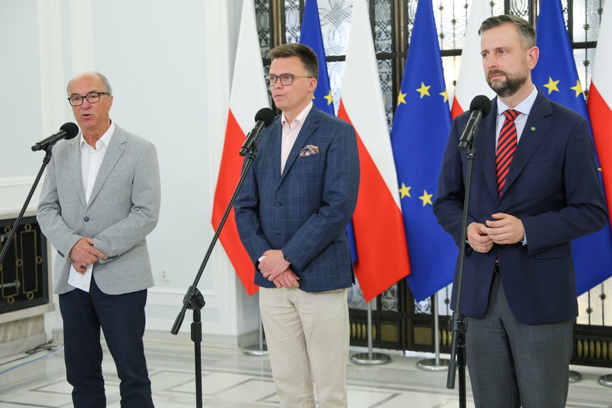 Włodzimierz Czarzasty, Szymon Hołownia, Władysław Kosiniak-Kamysz