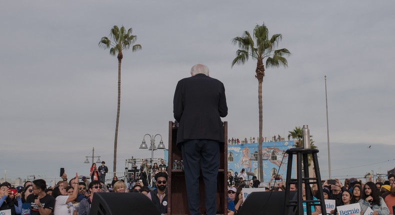 How Bernie Sanders Learned to Love Campaigning in California