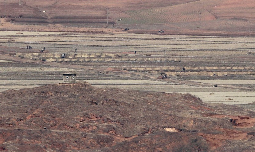 Na granicy Korei Północnej i Południowej