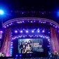 People listen to Gillan of Deep Purple speaks onstage at the 31st annual Rock and Roll Hall of Fame Induction Ceremony at the Barclays Center in Brooklyn