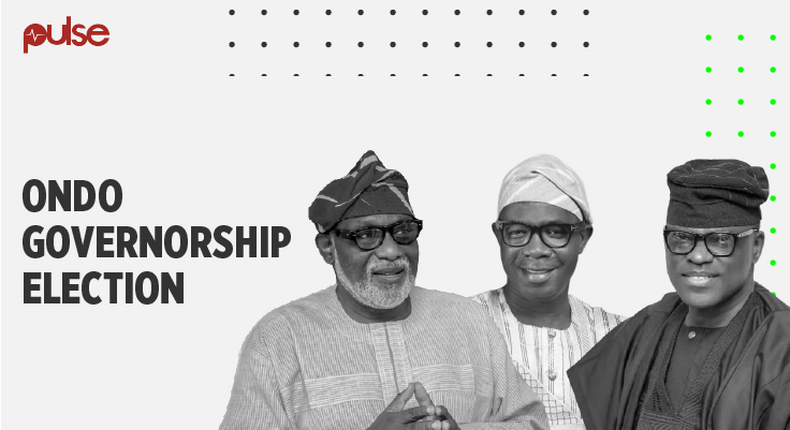 It's been argued that the October 10 governorship election in Ondo state will be a contest of popularity between the APC, ZLP and the PDP candidate. (Pulse)