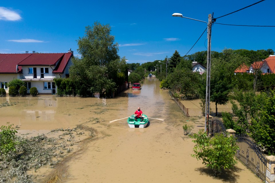 Podtopienia w Jaśle