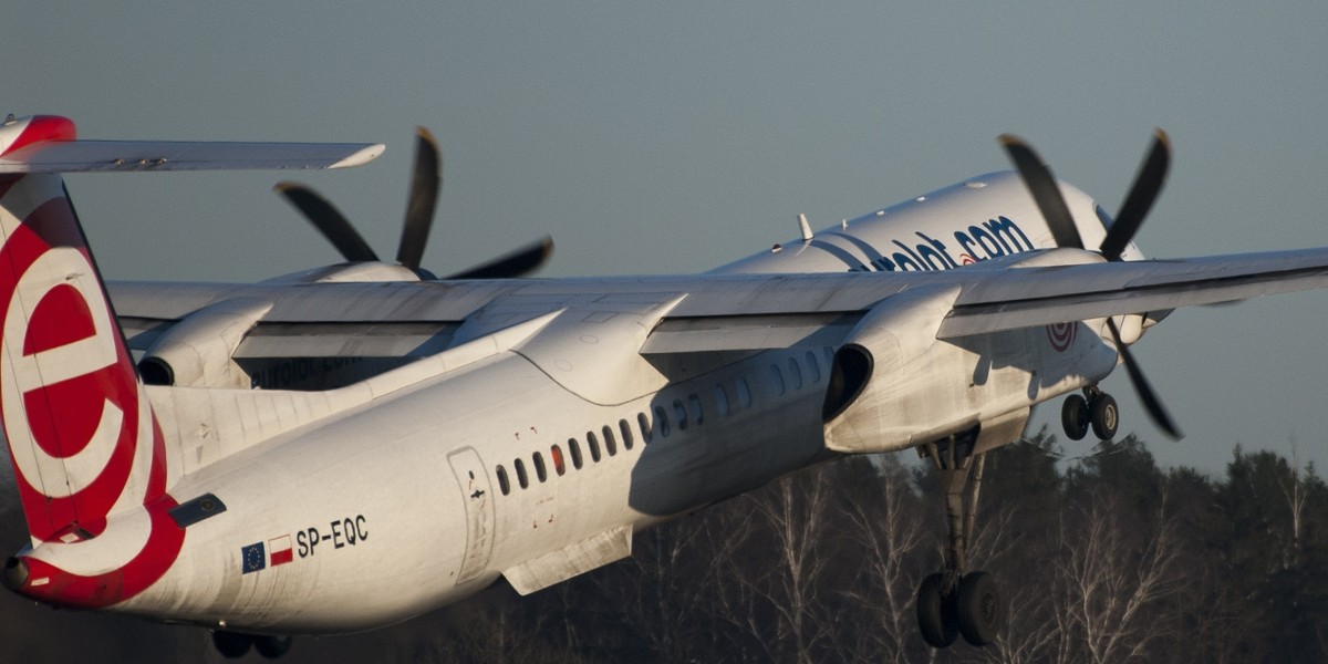 Jednym z typów samolotów na trasie Warszawa-Berlin będzie Bombardier Q400