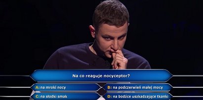 Co to jest nocyceptor? Zaskakujące pytanie w Milionerach