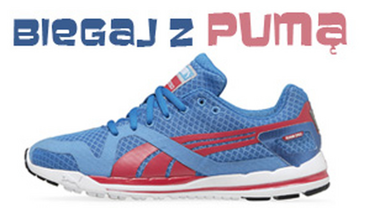 Zapraszamy do konkursu Biegaj z Pumą. Do wygrania jest 5 par butów PUMA FAAS 350 Stability Racer o wartości 399 zł!