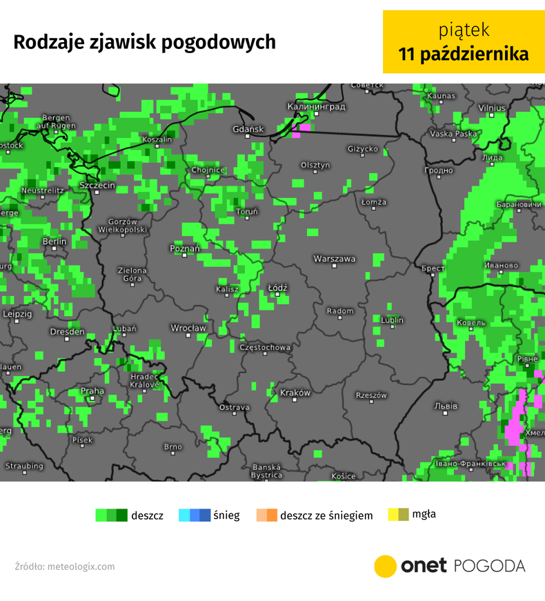 Okresami pojawią się przelotne opady deszczu, ale będzie też słońce