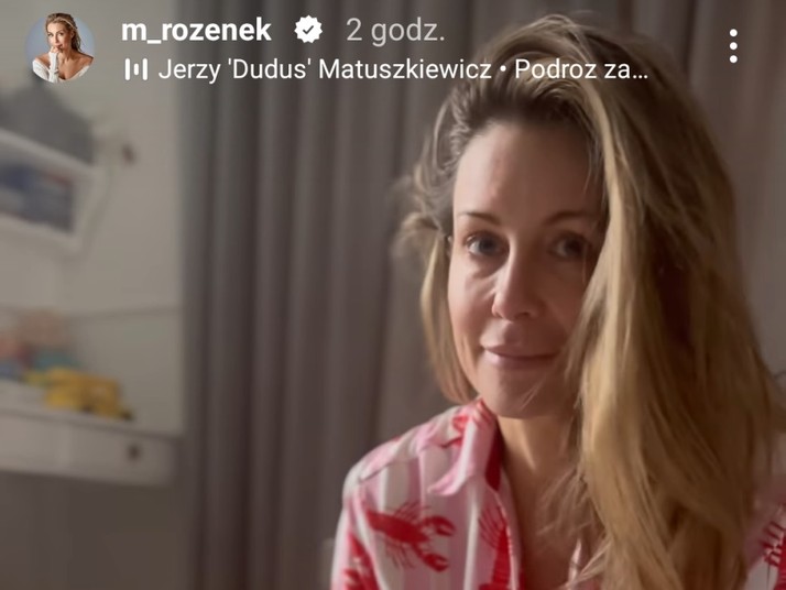 Widok InstaStories zamieszczonego na profilu Małgorzaty Rozenek-Majdan na Instagramie