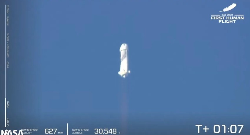 Lansirana Bezosova raketa Nju Šepard