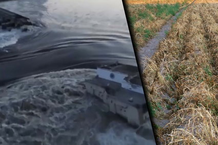 Rosjanie wysadzili tamę. Setki tysięcy hektarów pól zostanie bez wody