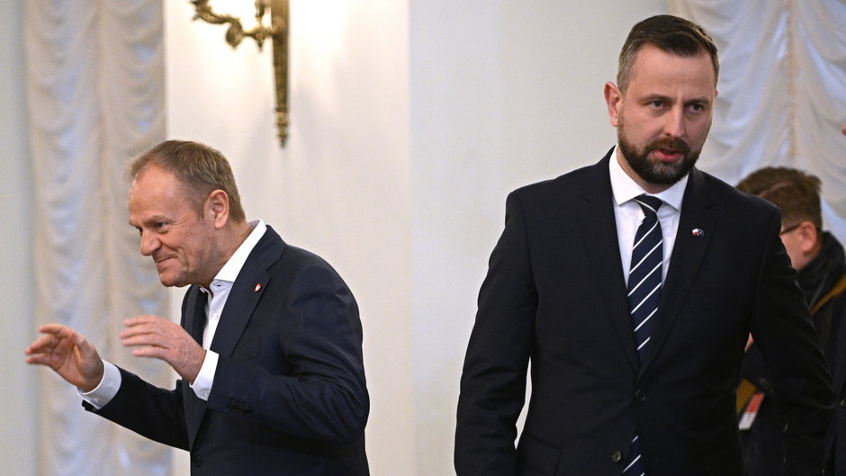 Premier Donald Tusk i wicepremier, minister obrony narodowej Władysław Kosiniak-Kamysz
