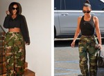 Who wore it better? Hilda Baci and Kim Kardashian style camo pants