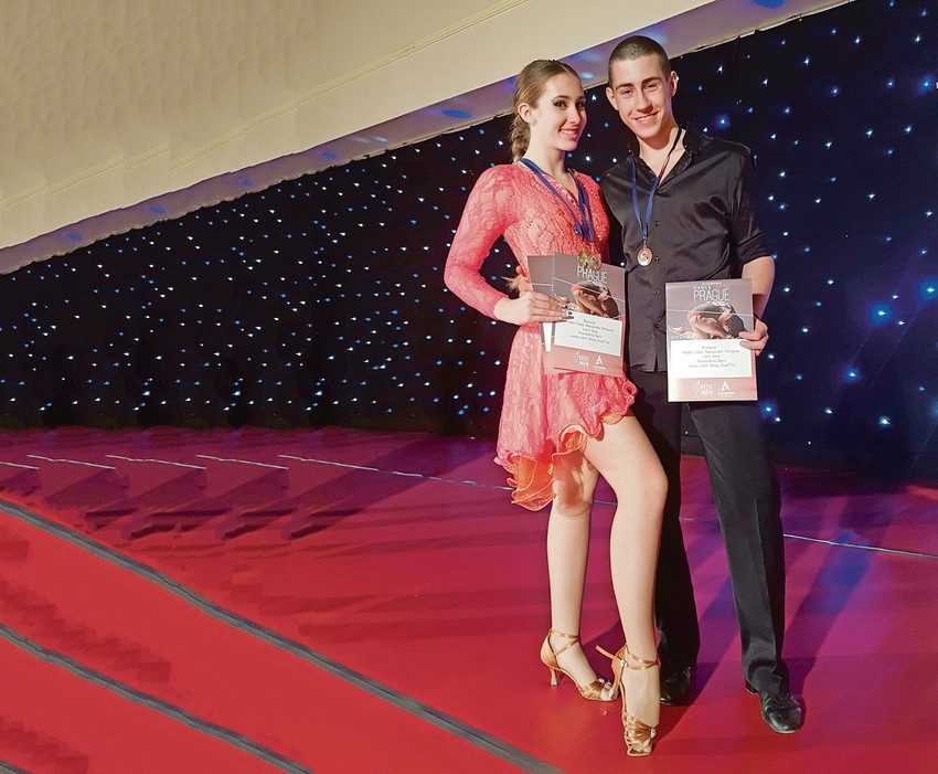 Nađa i
Aleksandar
posle takmičenja u Pragu