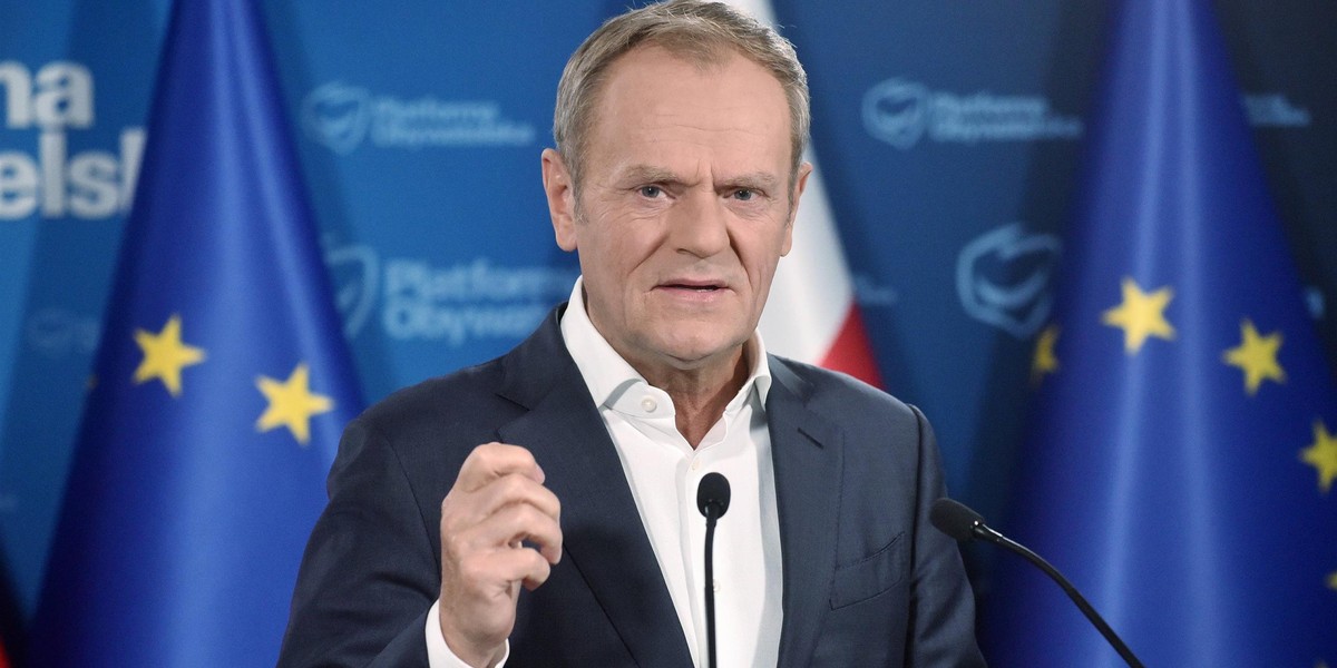 Lider PO Donald Tusk