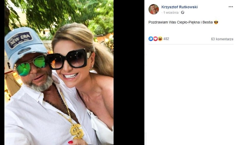 Krzysztof i Maja Rutkowscy w podróży poślubnej