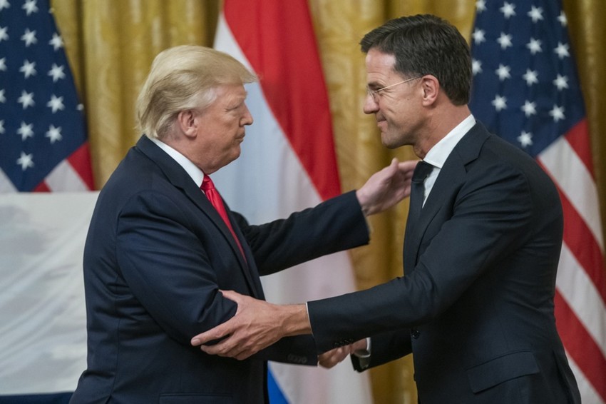 Donald Tramp i generalni sekretar NATO Mark Rute u Vašingtonu 18. jula 2019.