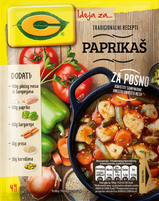 Uz C ideju za paprikaš sve je mnogo lakše