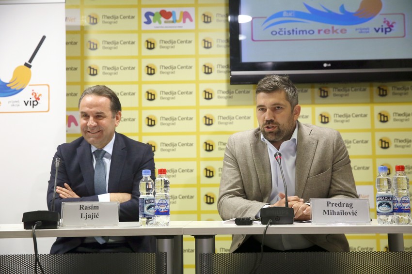 Ministar Rasim Ljajić i glavni i odgovorni urednik "Blica" Predrag Mihailović