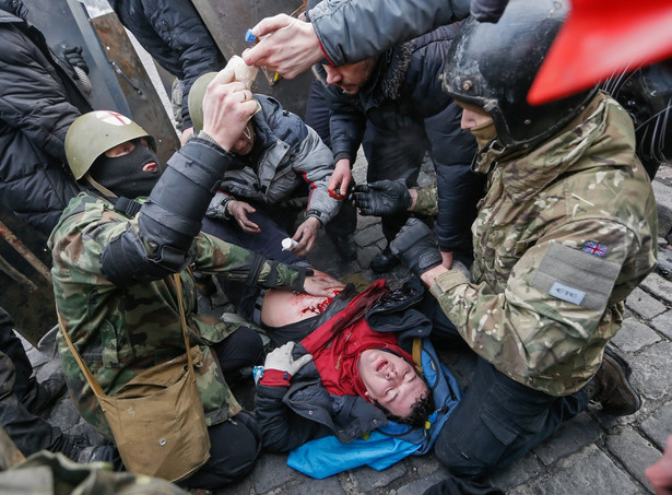 Rewolucja na Ukrainie. Nawet 100 zabitych w walkach w Kijowie
