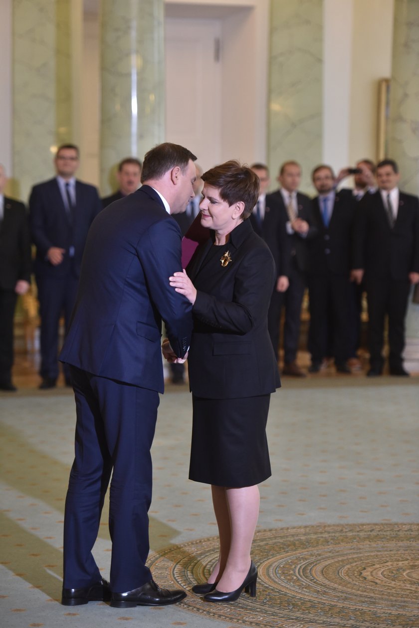 Beata Szydło i Andrzej Duda