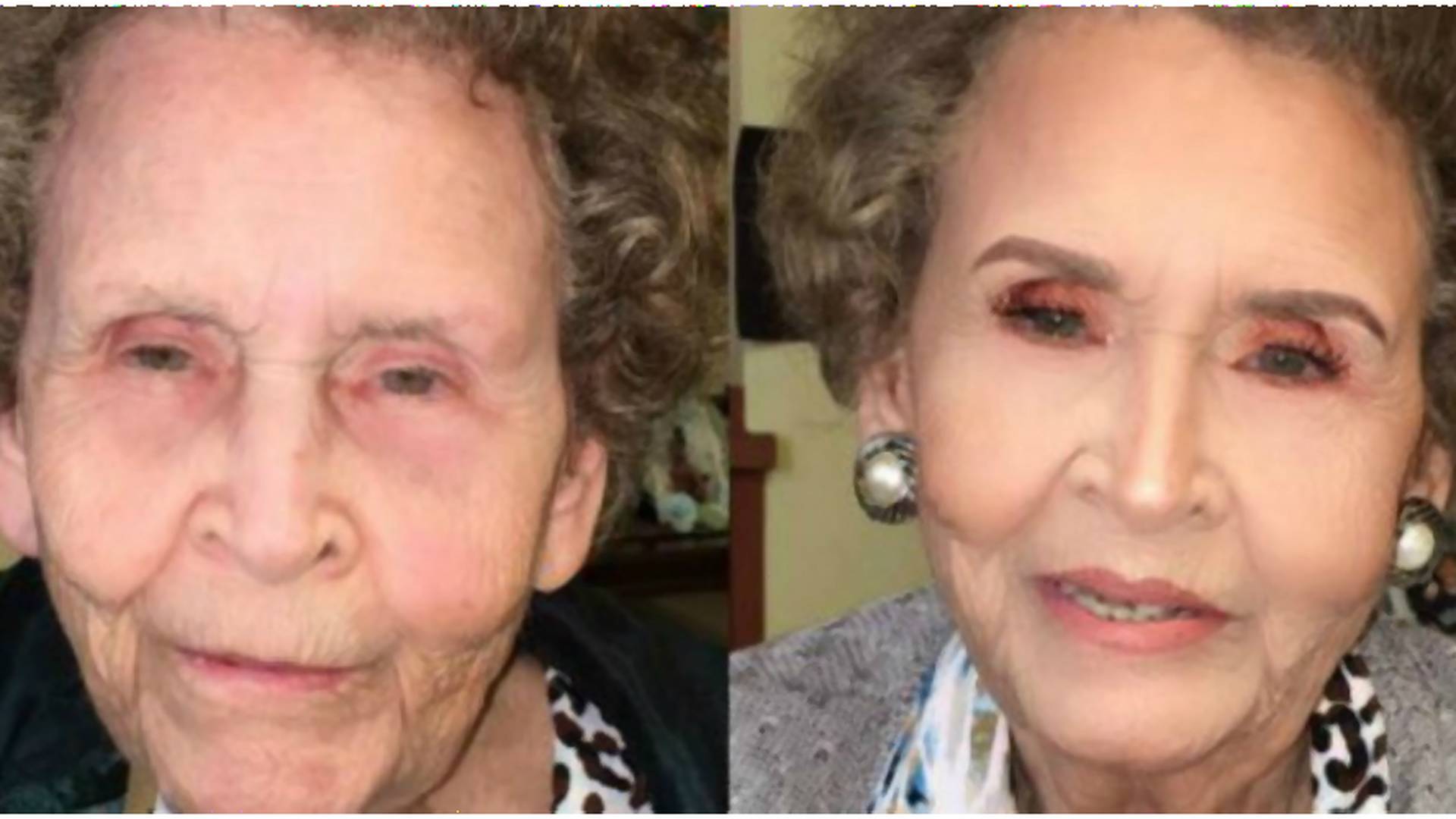 Zachwycająca metamorfoza 97-letniej babci! To kolejny dowód na to, że makijaż może zdziałać cuda