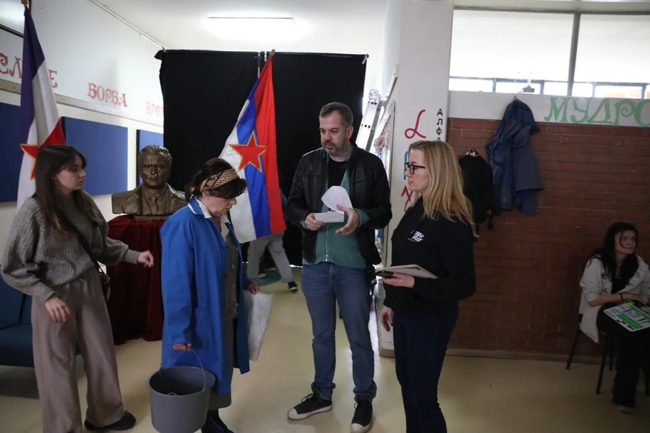 Snimanje filma "Hajduk u Beogradu"