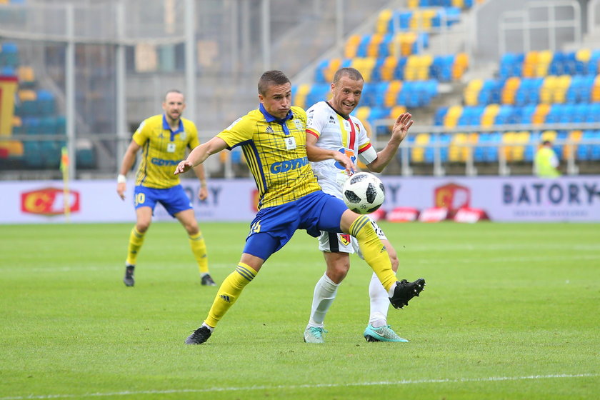 Pilka nozna. Ekstraklasa. Arka Gdynia - Jagiellonia Bialystok. 29.07.2018