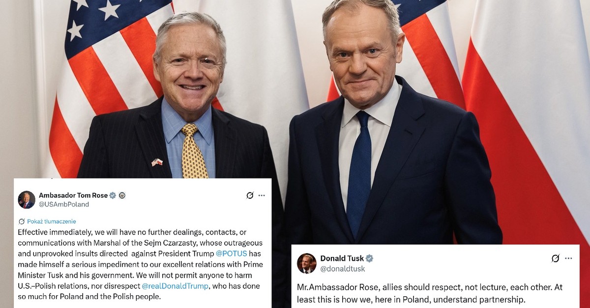 Ambasador Rose uderza w Czarzastego. Politycy powinni stanąć w obronie marszałka