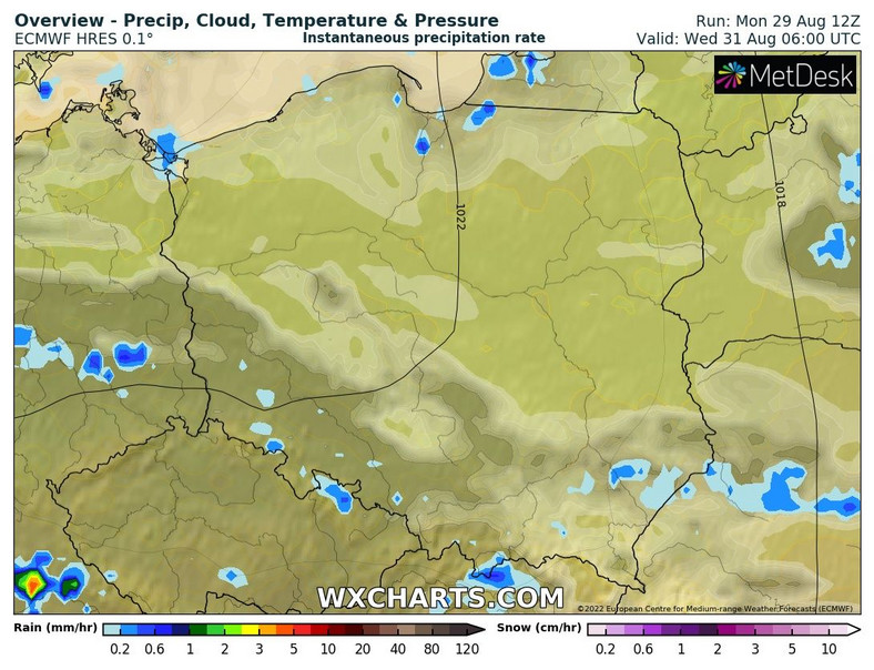 Noc na ogół będzie dość pogodna