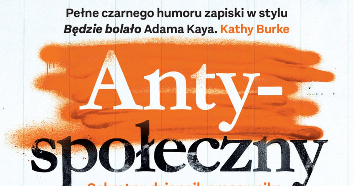 "Antyspołeczny" przybywa do Polski - Książki