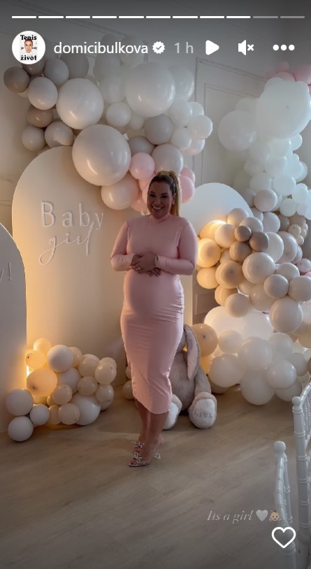 Bývalá tenistka Dominika Cibulková bude mať dievčatko.