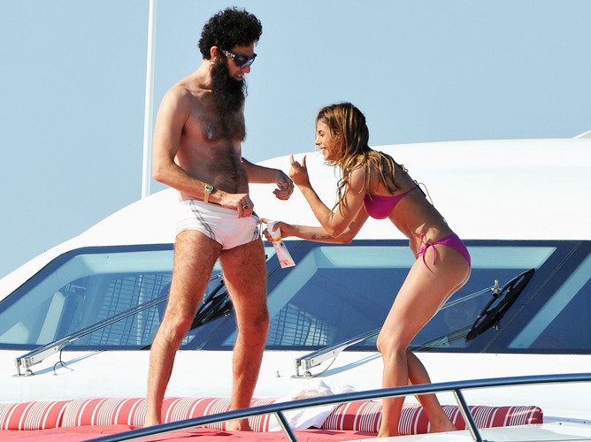 Sacha Baron Cohen i Elisabetta Canalis