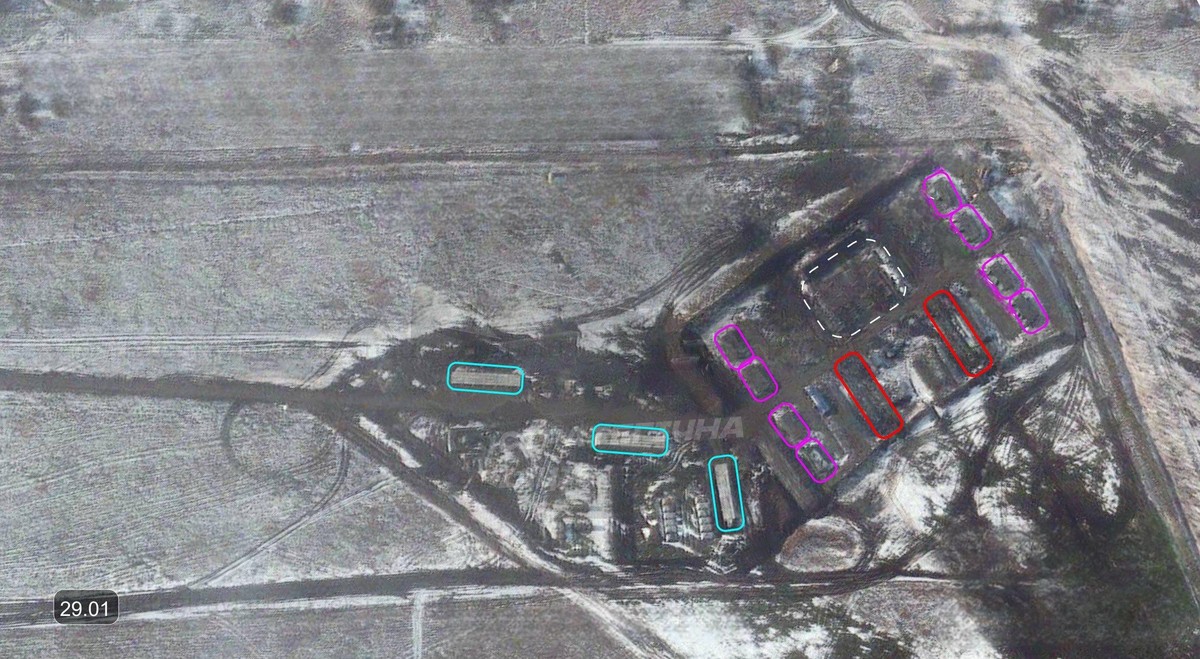 Elementy zabudowy dronoportu w kraju krasnodarskim.