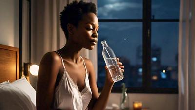 Hydrating yourself thoroughly right before bed may be risky [Meta AI]