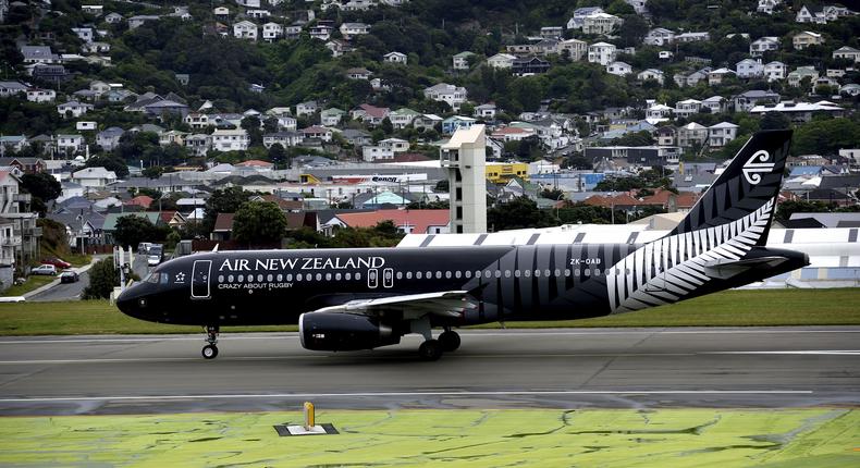 An Air New Zealand Airbus A320.Marty Melville/AFP via Getty Images