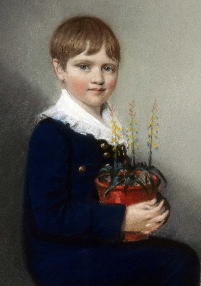 Karol Darwin w wieku 7 lat (aut. Ellen Sharples, domena publiczna)