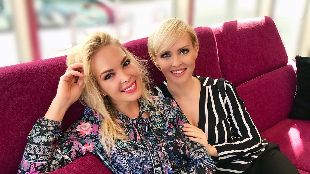 Moderátorka Lucia Barmošová a jej sestra Kvetka Horváthová. 