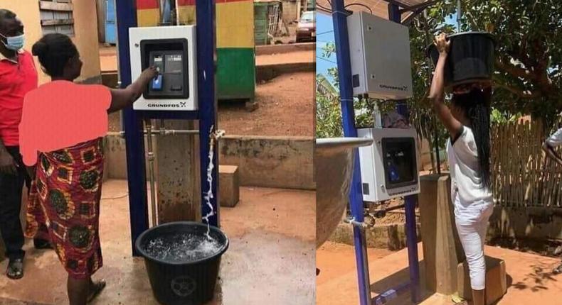 Ghana: Public water vending machine allows you to buy with ATM card