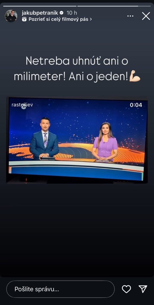Reakcia Jakuba Petraníka na koniec Vinczeho v Markíze.