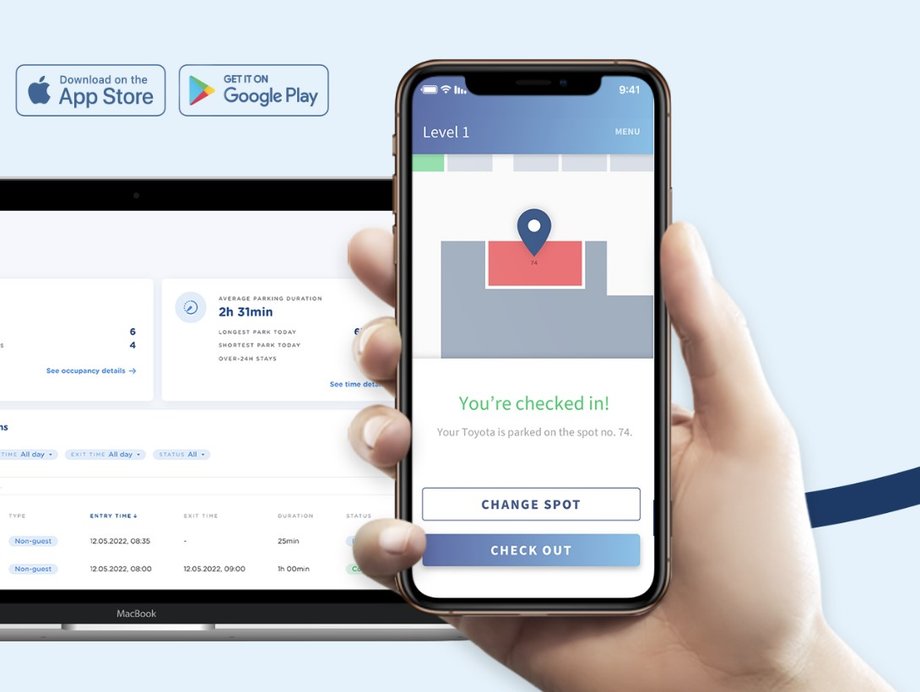 Aplikacja Naviparking Enterprise dla pracowników dostępna jest na iOS i Android
