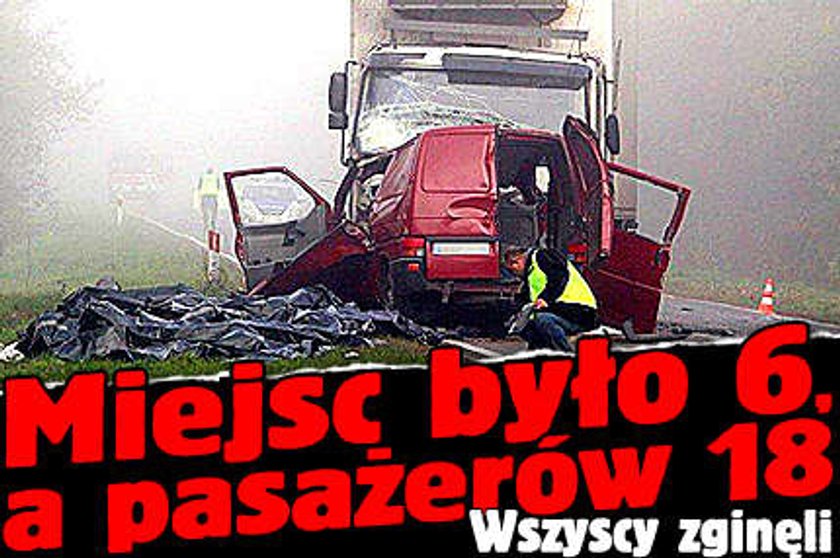 Masakra! 18 osób zginęło w wypadku pod Nowym Miastem