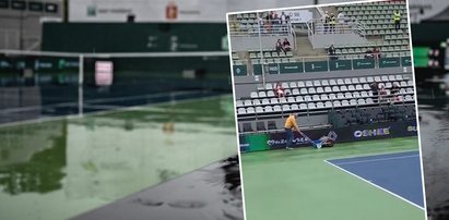 Zamieszanie na turnieju WTA w Warszawie. Ojciec Świątek zainterweniował. Chwycił specjalną maszynę [WIDEO]