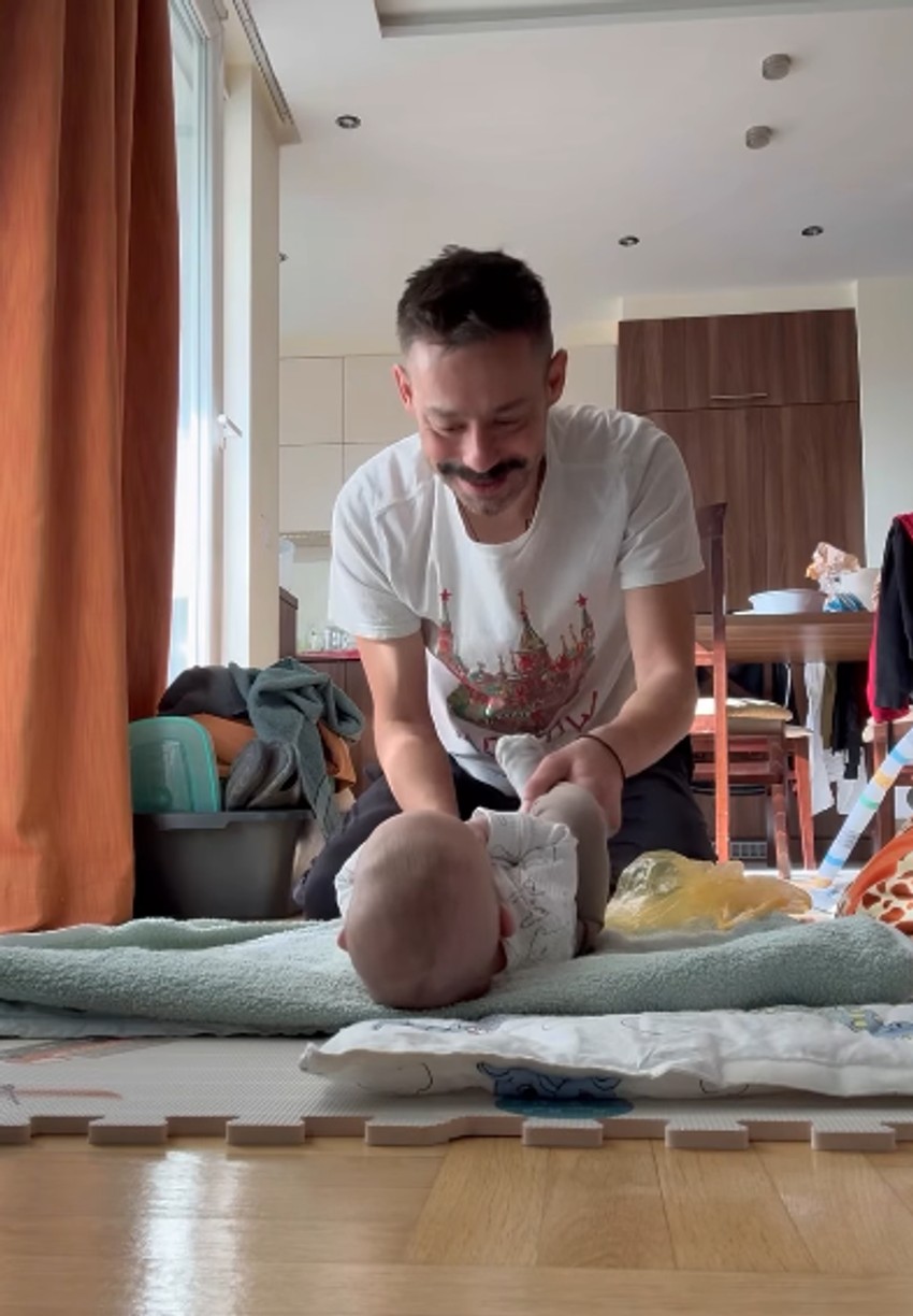 Milan Vasić sa sinom Despotom