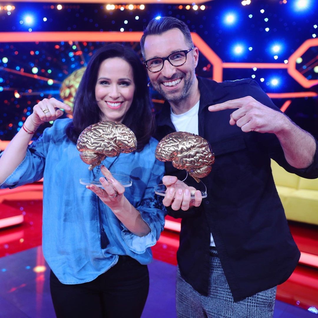 Moderátorka Andrea Pálffy-Belányiová s Branislavom Brunom Ciberejom.