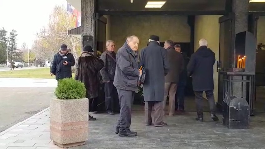 Vlasta na Zoranovoj sahrani 