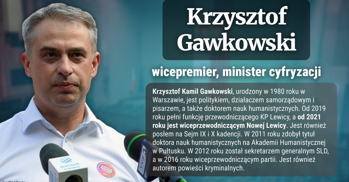 Kim jest Krzysztof Gawkowski? Wicepremier, minister cyfryzacji [BIOGRAM