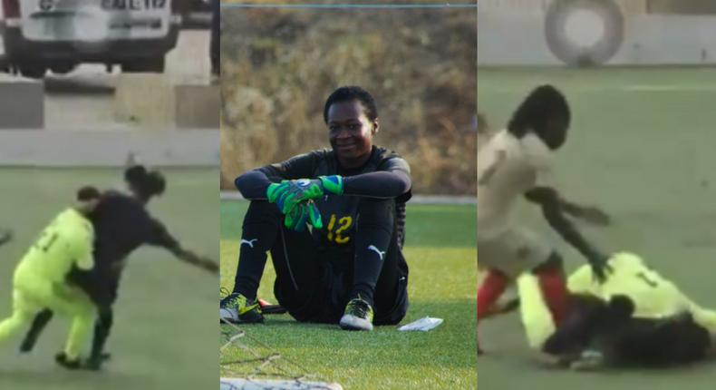 Watch: Goalkeeper exchanges blows with referee during Women’s Super Cup game in Ghana